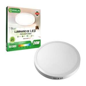 Luminario led redondo empotrable 24W, 1680lm, 6500K, 300mm / tlpf-09 / s28w24a