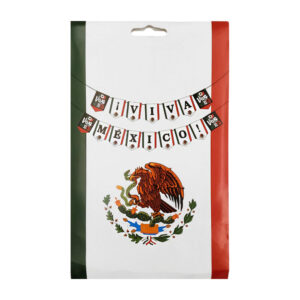 Banner - banderín móvil viva méxico con banderas y escudos nacionales / viva méxico / v1403 / banner.1403