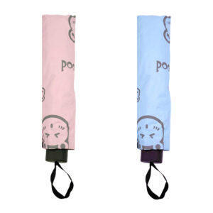 Paraguas - sombrilla de bolsillo semi automático con filtro para rayos del sol y estampado oso, galleta y food, variedad de colores pastel / ys1100 / oso galleta