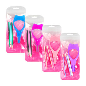 1pza set de herramientas para maquillaje con protector de rímel y 4 aplicadores, variedad de colores / zxq00472