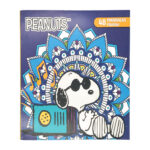 Libro para colorear pequeño con 48 páginas de mandalas con diseño de snoopy