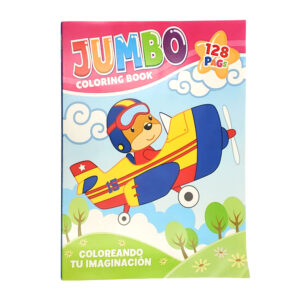 Libro jumbo para colorear con 128 páginas, variedad de modelos / libro.128