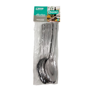 Paquete con 12 cucharas cafeteras alcatraz / dolar / 71040