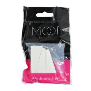 Paquete de 3 esponjas con forma de quesitos o huevo para aplicar maquillaje / mooi / 750413
