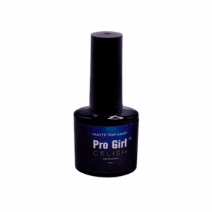 1pza Esmalte en gel transparente pro girl matte top coat para las uñas, 10ml / esm-07