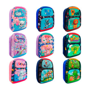 Mochila infantil de 1 compartimento, concha dura, relieve y estampado animado, variedad de modelos / gc-10