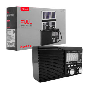 1pza Bocina inalámbrica rectangular con asa agarradera, función de radio, antena y panel solar plegable, variedad de funciones / kboard / ktf-2093 / full band radio