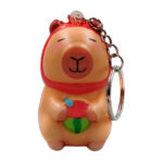 1pz llavero squeeze pequeño diseño de capibara, 6cm, variedad / llc