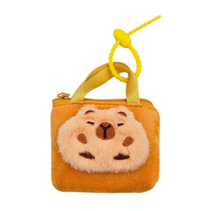 Mini monedero afelpado con forma de bolsa y figura decorativa afelpada, variedad