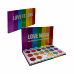 Paleta de sombras love is love mooi con 18 colores / mooi-rainbow18