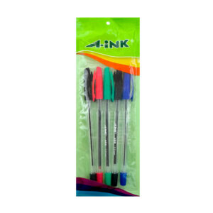 Paquete con 5 plumas punta 1.0mm, diseño ergonómico, color surtido / abb-bl5