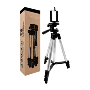 1pza Trípode ajustable metálico con estabilizador y altura modificable, variedad de usos / tripod 3110 / 60589