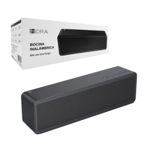 Bocina 1hora rectangular inalámbrica, conexión bluetooth, color negro / boc250