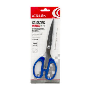 Tijeras de acero 210mm, mango de plástico, color surtido / scissors / dl3189
