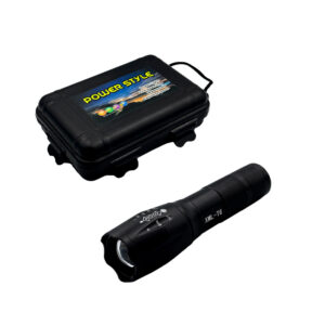 Estuche con lámpara / linterna táctica recargable con zoom ajustable / power style / raga-07